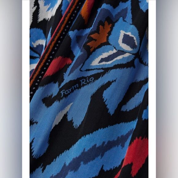 Farm Rio Toucans Scarf Print Maxi Dress - Size Medium - Picture 4 of 7